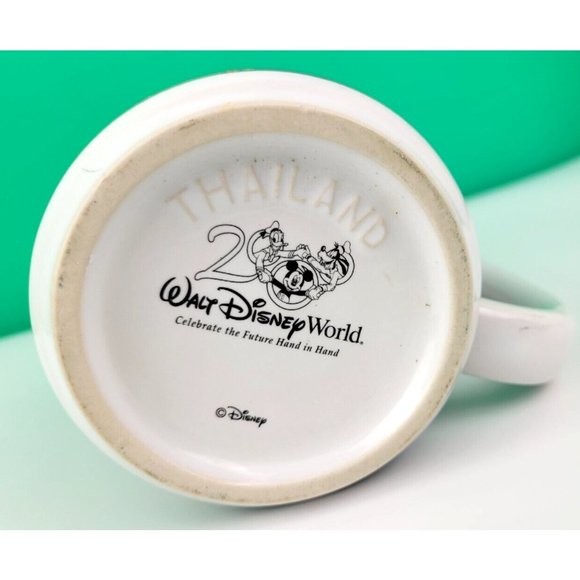 Vintage Disney World 2000 Ceramic Coffee Mug Celebrate The Future Hand In Hand - Picture 6 of 8